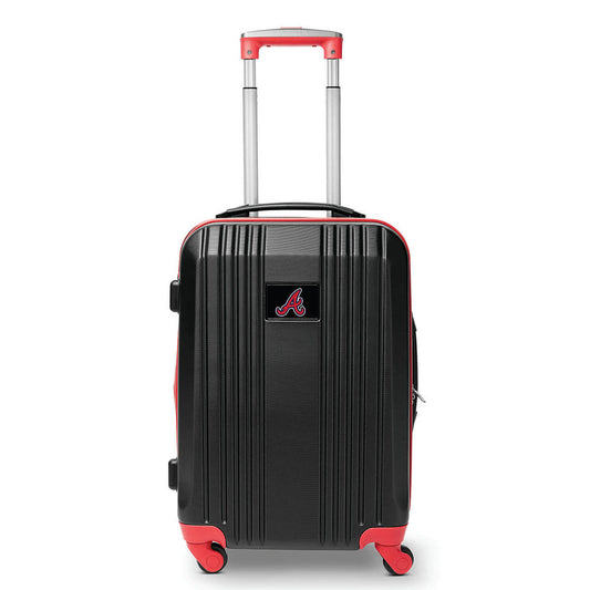 Braves Carry On Spinner Luggage | Atlanta Braves Hardcase Two-Tone Luggage Carry-on Spinner in Red