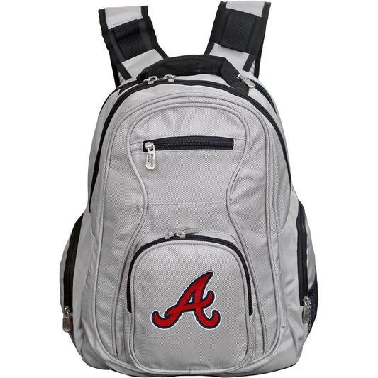 Atlanta Braves Laptop Backpack in Gray