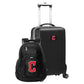 Cleveland Guardians Deluxe 2-Piece Backpack and Carry on Set in Black