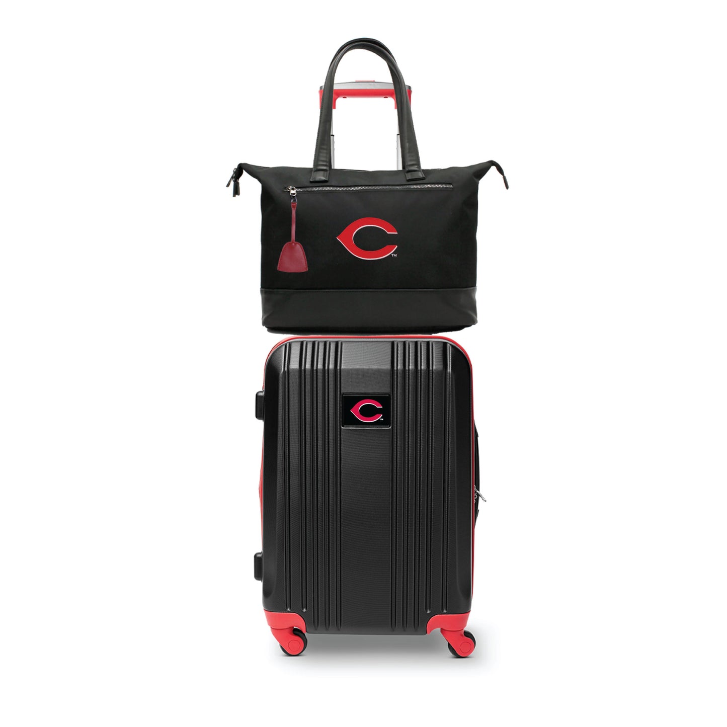 Cincinnati Reds Premium Laptop Tote Bag and Luggage Set