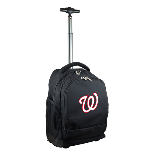 Washington Nationals Premium Wheeled Backpack in Black