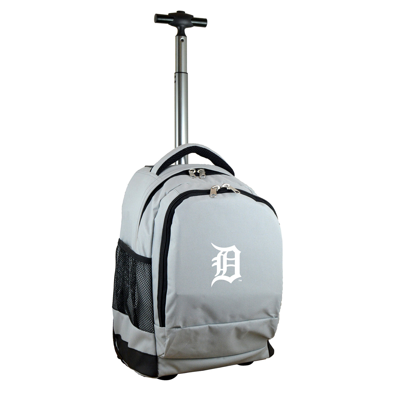 Detroit Tigers Premium Wheeled Backpack in Grey