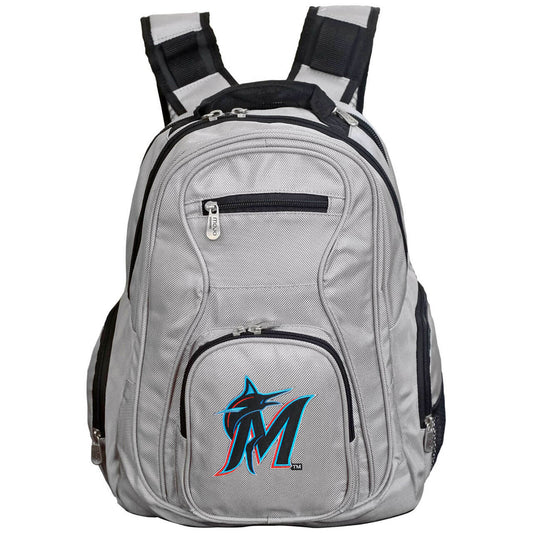 Miami Marlins Laptop Backpack in Gray