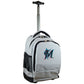 Miami Marlins Premium Wheeled Backpack in Grey