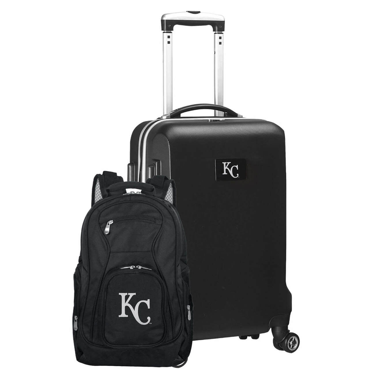Kansas City Royals Deluxe 2-Piece Backpack and Carry on Set in Black