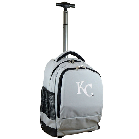 Kansas City Royals Premium Wheeled Backpack in Grey