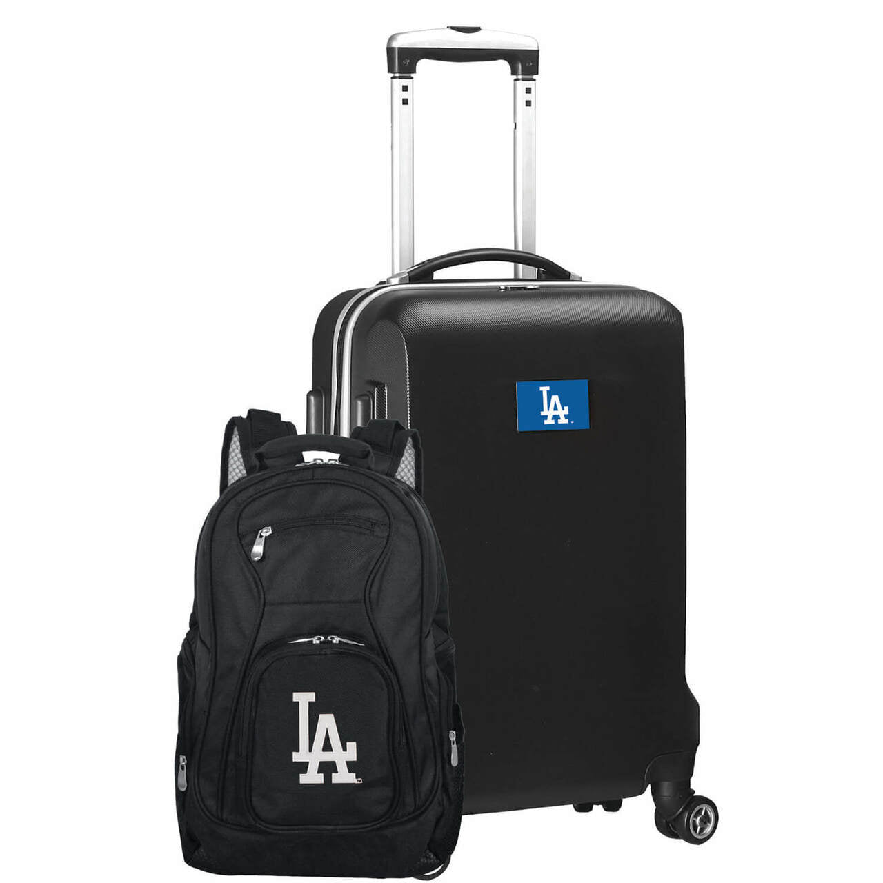 Los Angeles Dodgers Deluxe 2-Piece Backpack and Carry on Set in Black