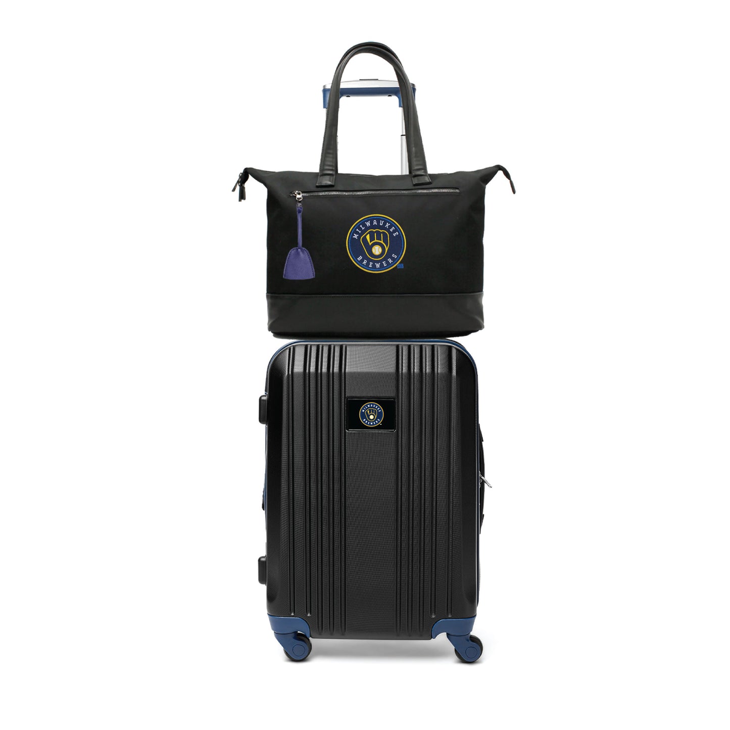Milwaukee Brewers Premium Laptop Tote Bag and Luggage Set