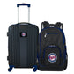 Minnesota Twins 2 Piece Premium Colored Trim Backpack and Luggage Set