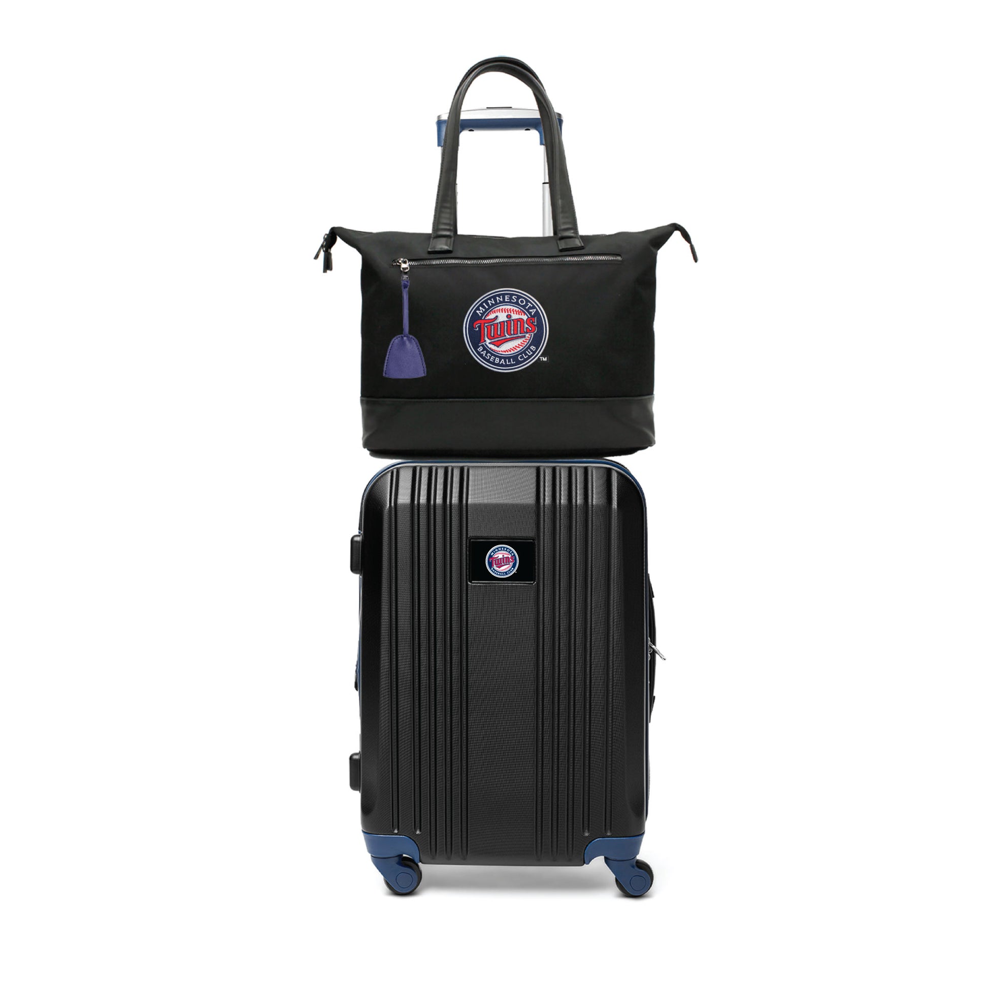 Minnesota Twins Premium Laptop Tote Bag and Luggage Set