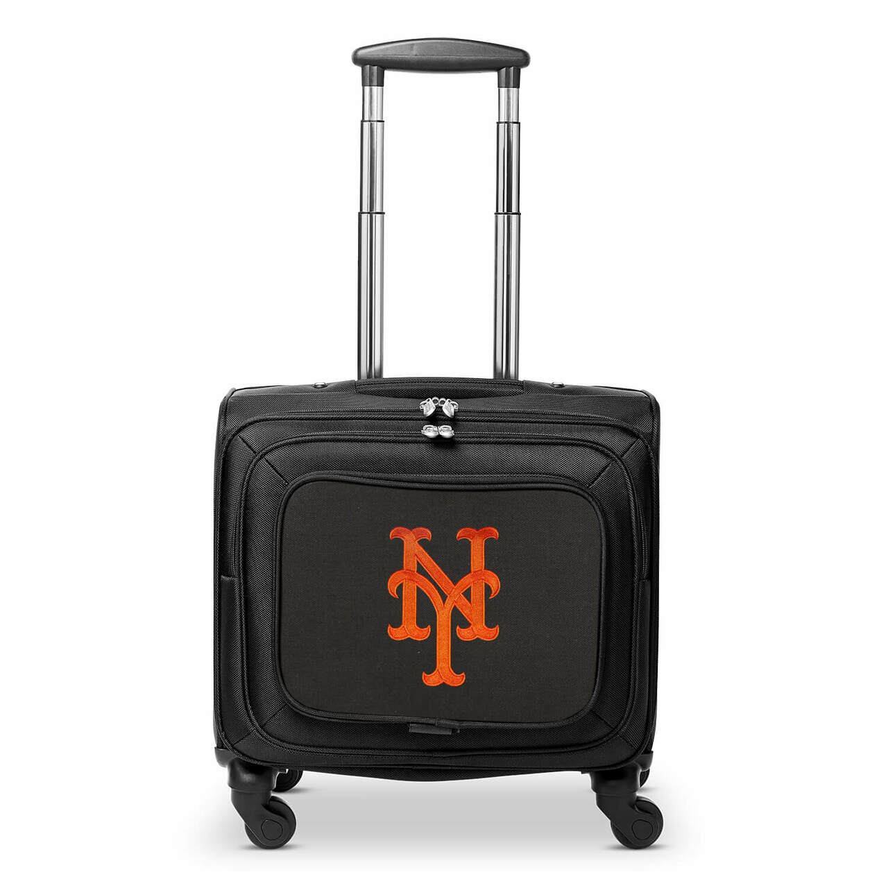 New York Mets 14" Black Wheeled Laptop Overnighter
