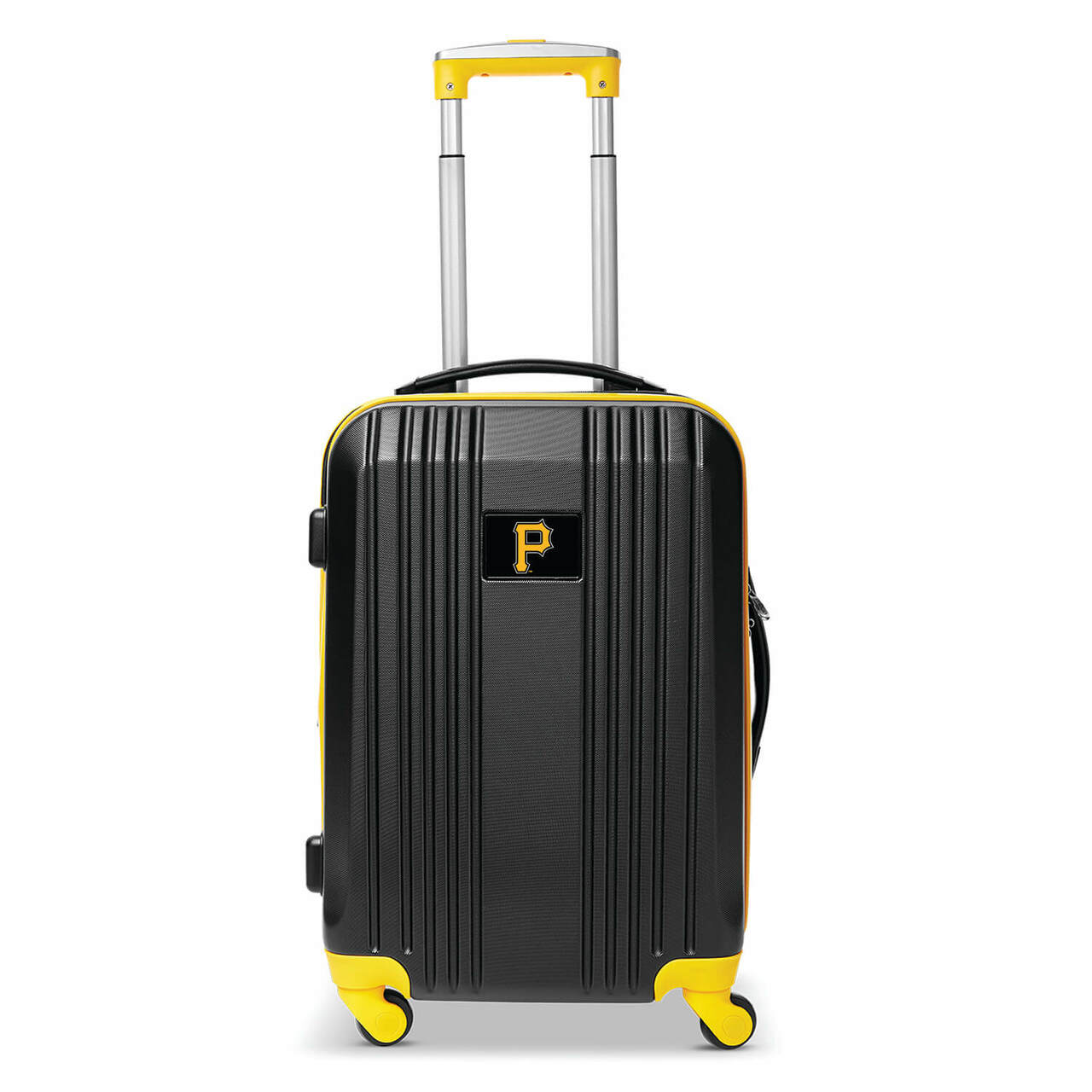 Pirates Carry On Spinner Luggage | Pittsburgh Pirates Hardcase Two-Tone Luggage Carry-on Spinner in Yellow