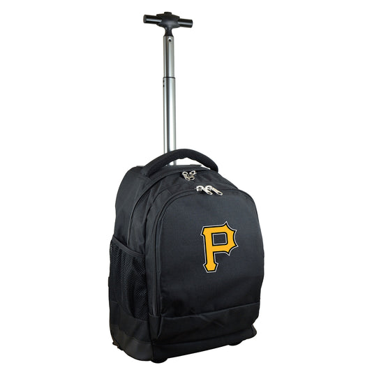 Pittsburgh Pirates Premium Wheeled Backpack in Black