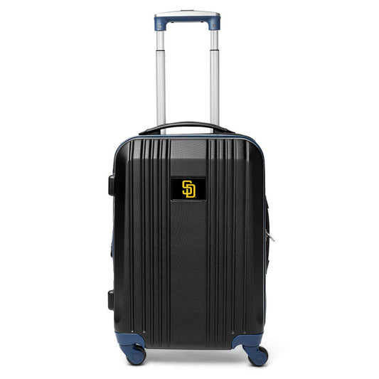 Padres Carry On Spinner Luggage | San Diego Padres Hardcase Two-Tone Luggage Carry-on Spinner in Navy