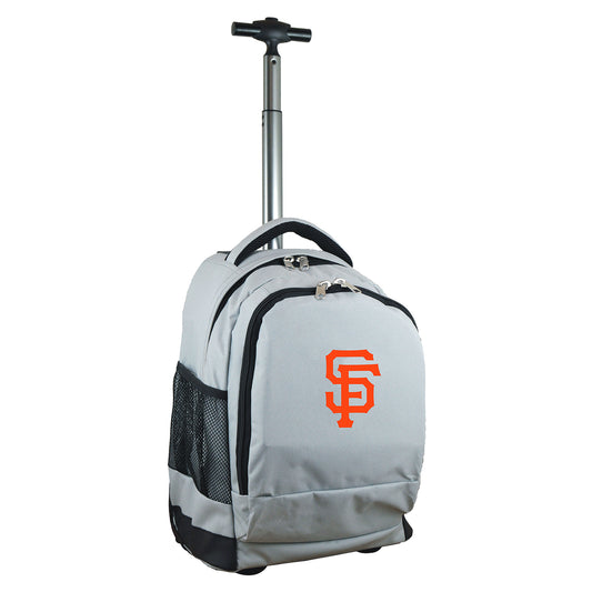 San Francisco Giants Premium Wheeled Backpack in Grey