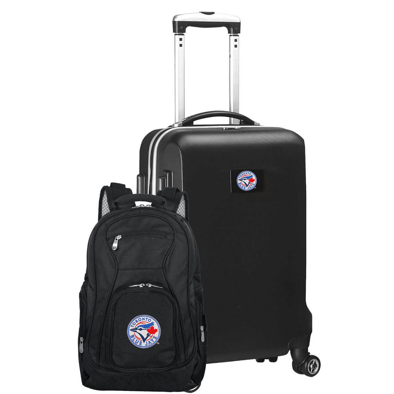 Toronto Blue Jays Deluxe 2-Piece Backpack and Carry on Set in Black