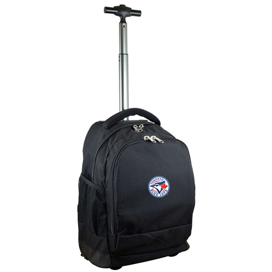 Toronto Blue Jays Premium Wheeled Backpack in Black