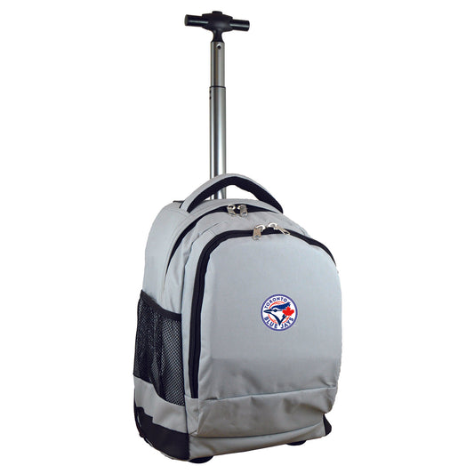 Toronto Blue Jays Premium Wheeled Backpack in Grey