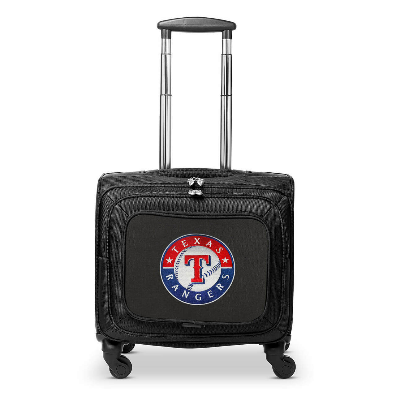Texas Rangers 14" Black Wheeled Laptop Overnighter