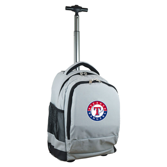 Texas Rangers Premium Wheeled Backpack in Grey