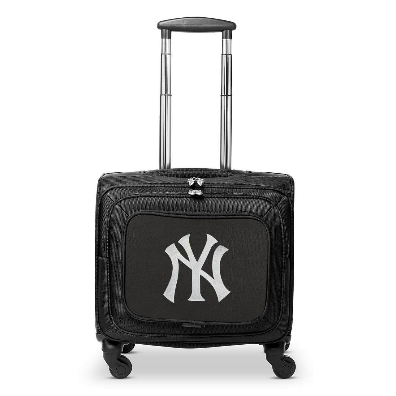 New York Yankees 14" Black Wheeled Laptop Overnighter