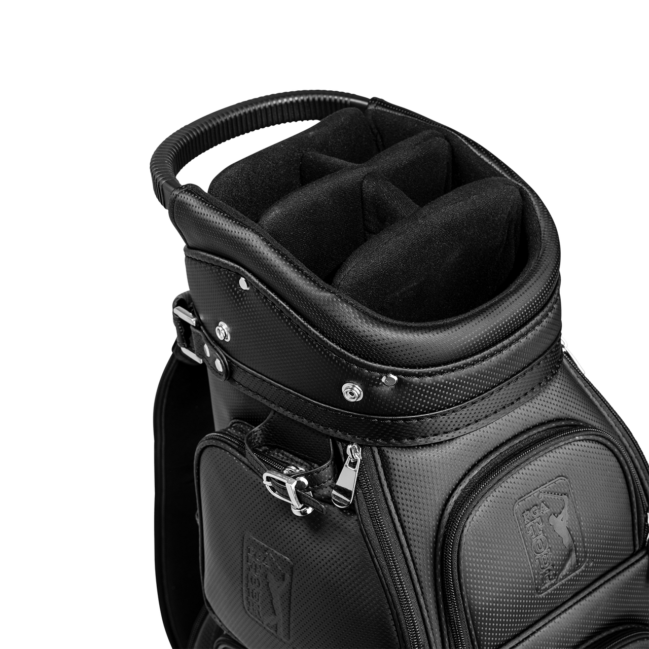 PGA Tour Golf Bag Black with Travel Cover and Shark Wheels