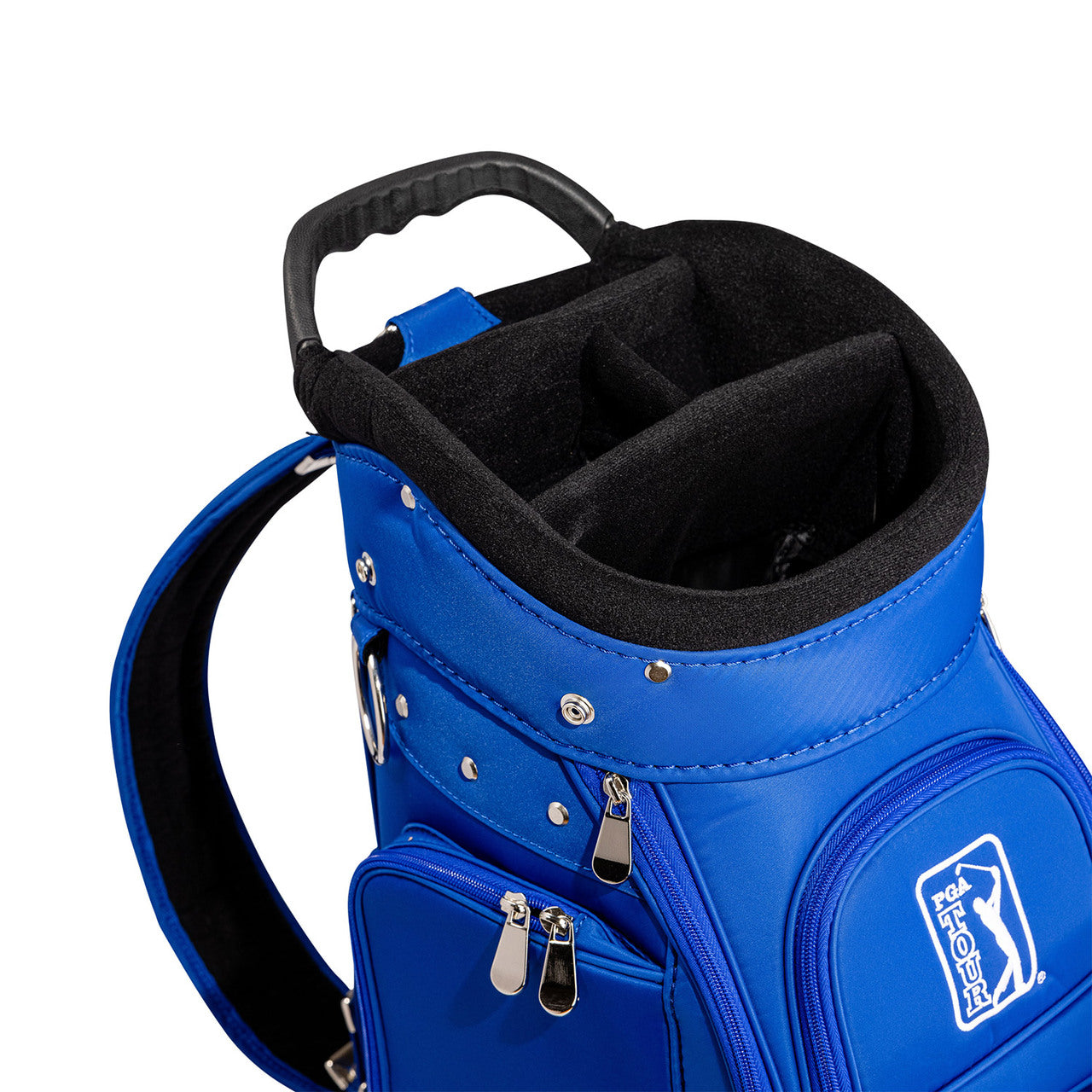 PGA Tour Golf Bag Blue with Travel Cover and Shark Wheels