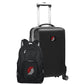 Portland Trailblazers Deluxe 2-Piece Backpack and Carry on Set in Black