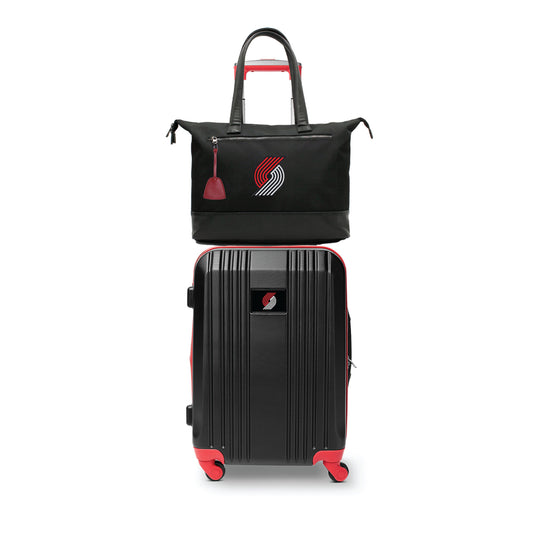 Portland Trail Blazers Premium Laptop Tote Bag and Luggage Set