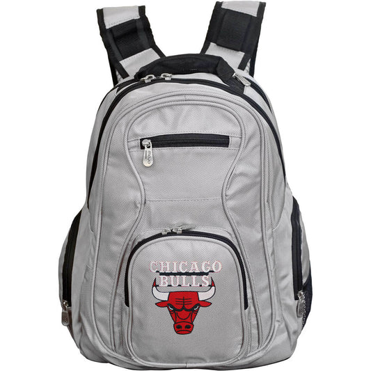 Chicago Bulls Laptop Backpack in Gray