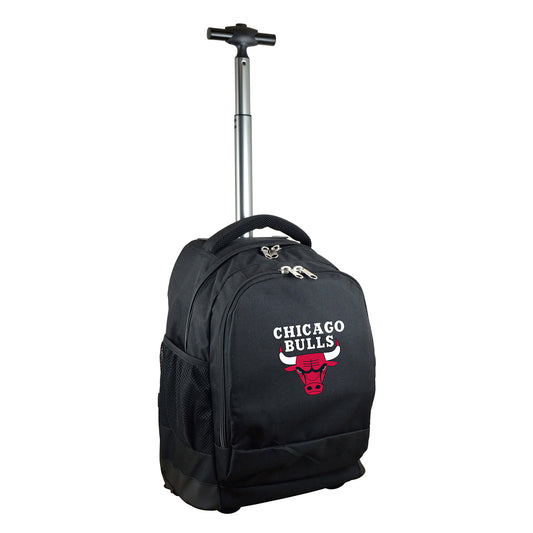 Chicago Bulls Premium Wheeled Backpack in Black