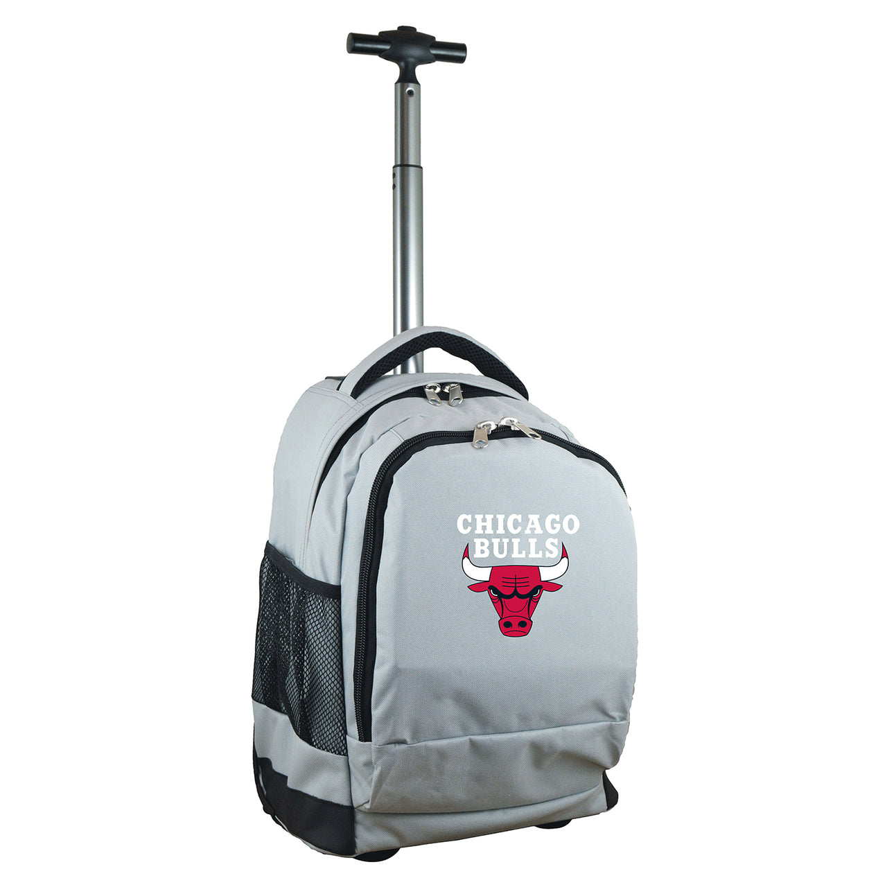 Chicago Bulls Premium Wheeled Backpack in Grey