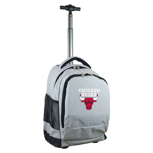 Chicago Bulls Premium Wheeled Backpack in Grey