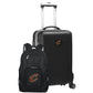 Cleveland Cavaliers Deluxe 2-Piece Backpack and Carry on Set in Black