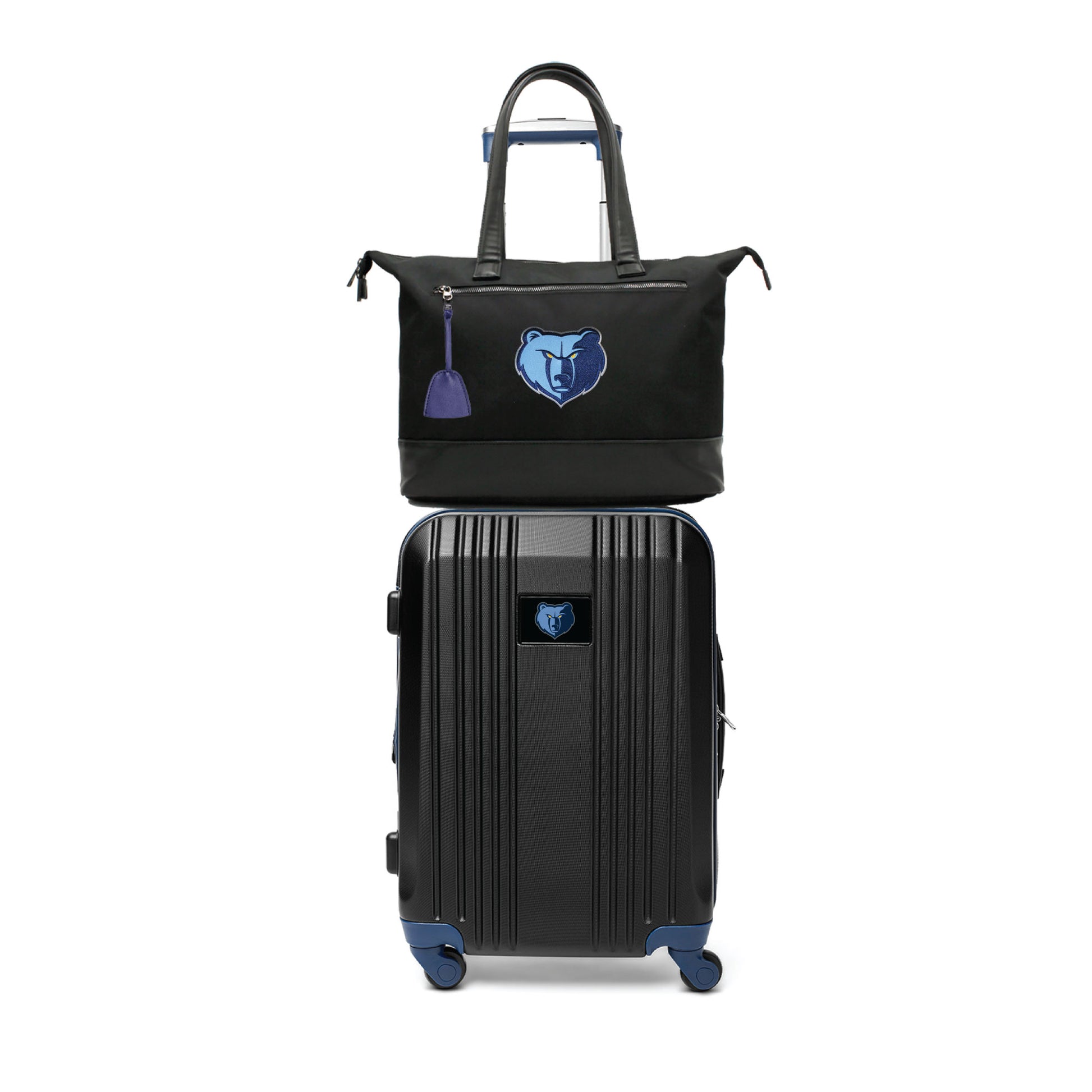 Memphis Grizzlies Premium Laptop Tote Bag and Luggage Set