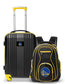 Golden State Warriors 2 Piece Premium Colored Trim Backpack and Luggage Set