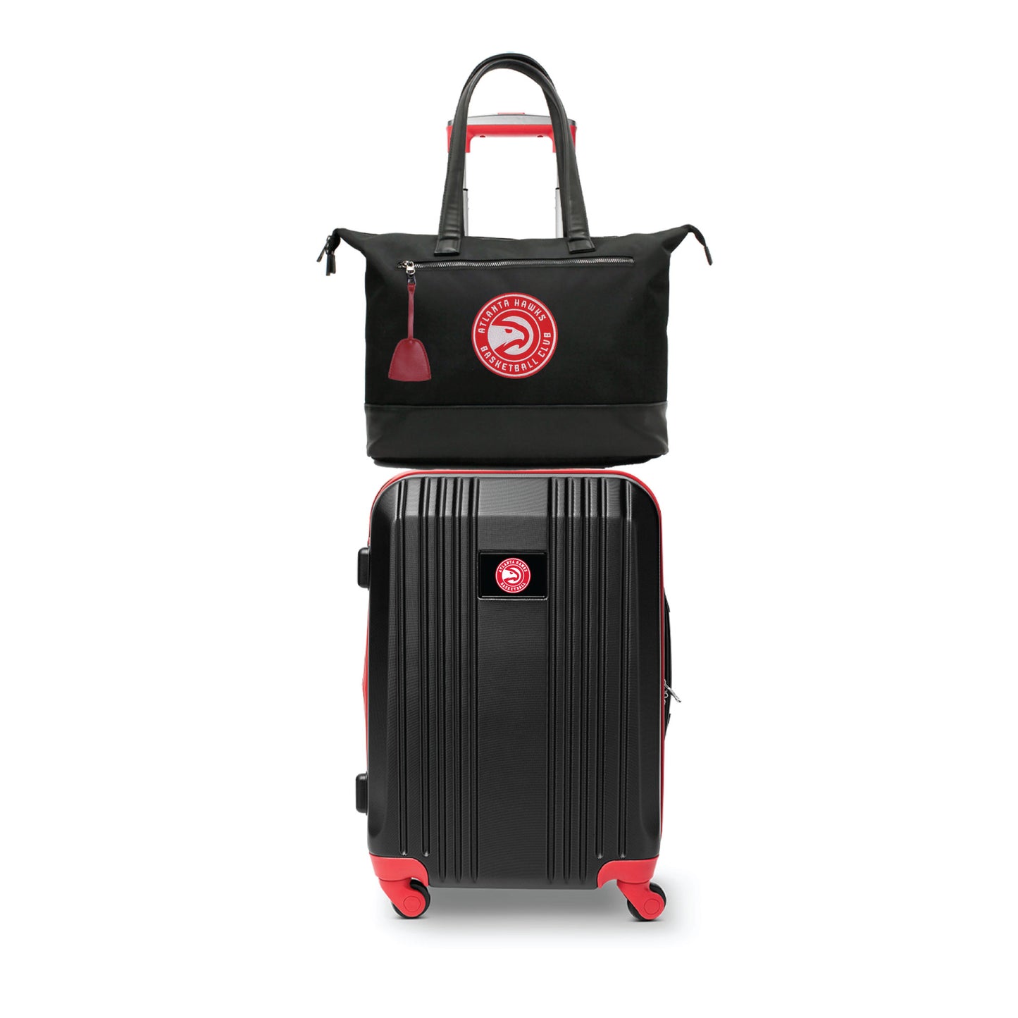 Atlanta Hawks Premium Laptop Tote Bag and Luggage Set