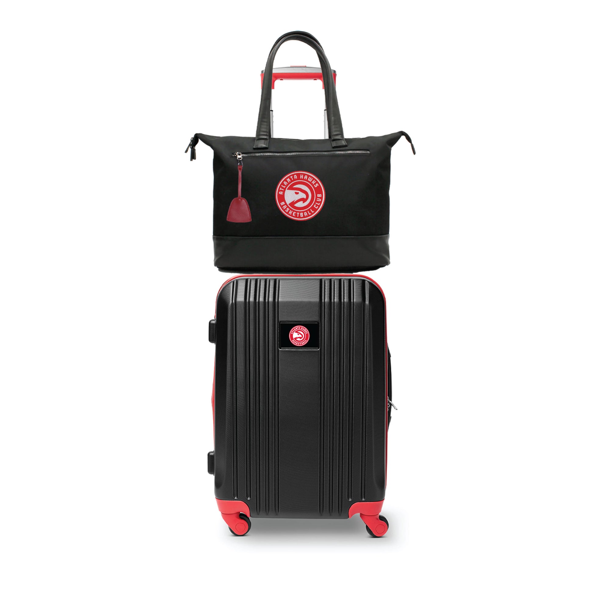 Atlanta Hawks Premium Laptop Tote Bag and Luggage Set
