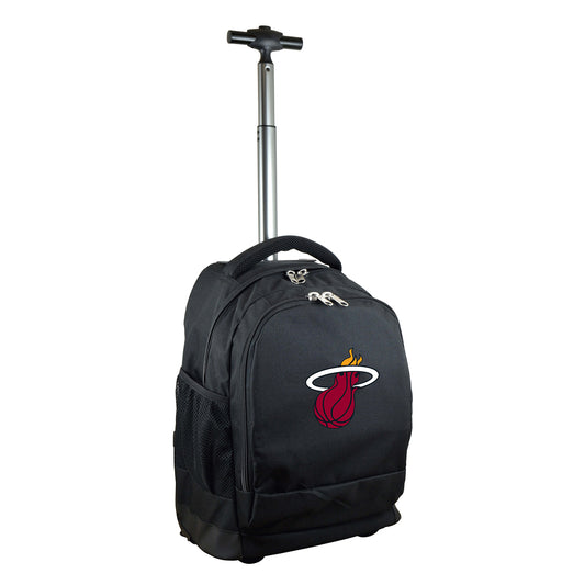 Miami Heat Premium Wheeled Backpack in Black