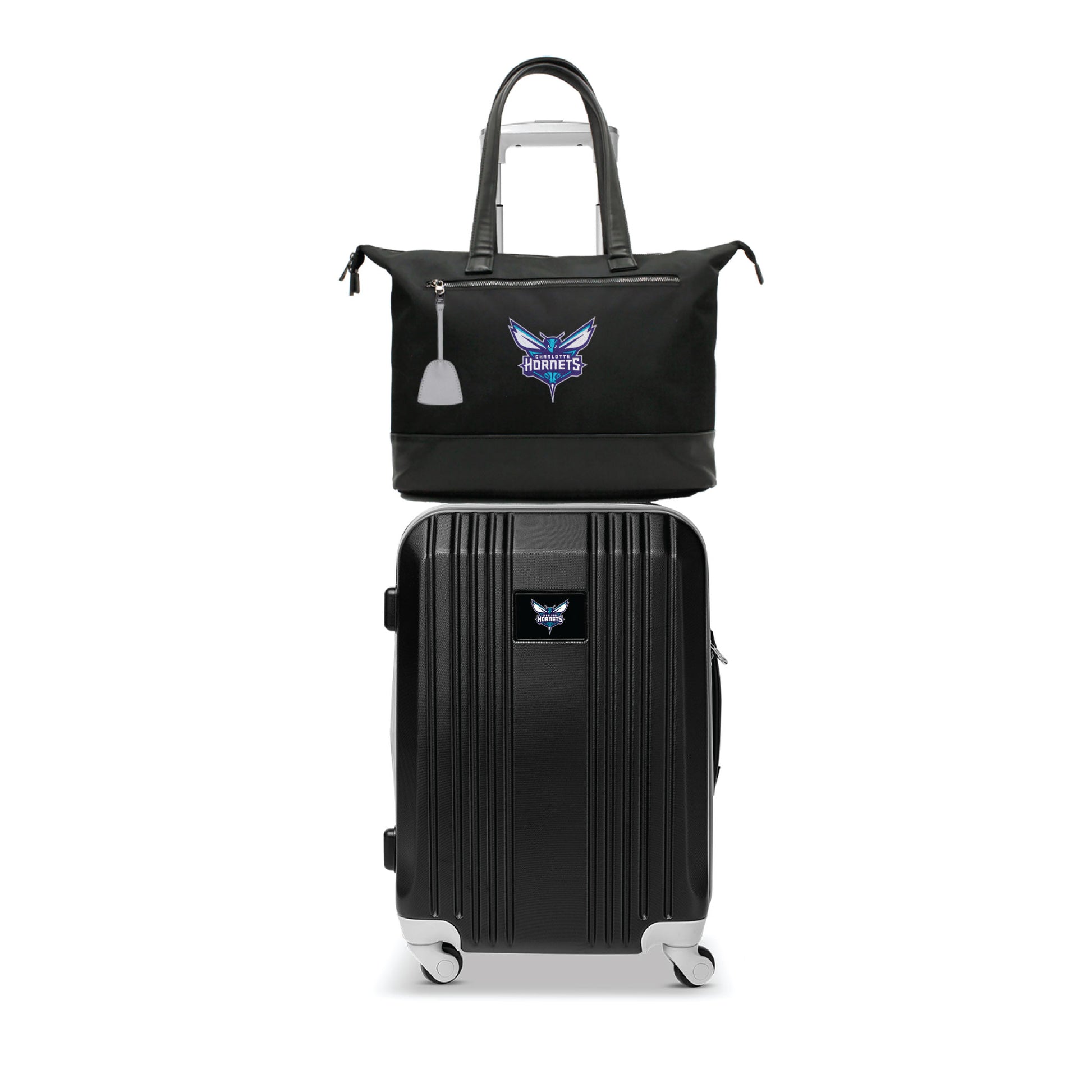 Charlotte Hornets Premium Laptop Tote Bag and Luggage Set