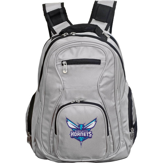 Charlotte Hornets Laptop Backpack in Gray