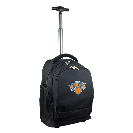 New York Knicks Premium Wheeled Backpack in Black