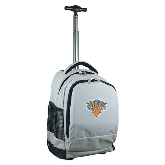 New York Knicks Premium Wheeled Backpack in Grey