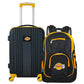 LA Lakers 2 Piece Premium Colored Trim Backpack and Luggage Set