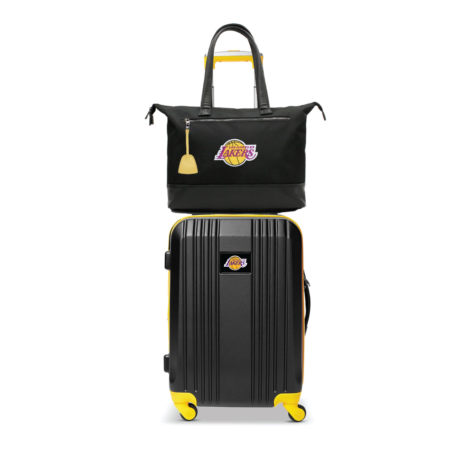 Los Angeles Lakers Premium Laptop Tote Bag and Luggage Set