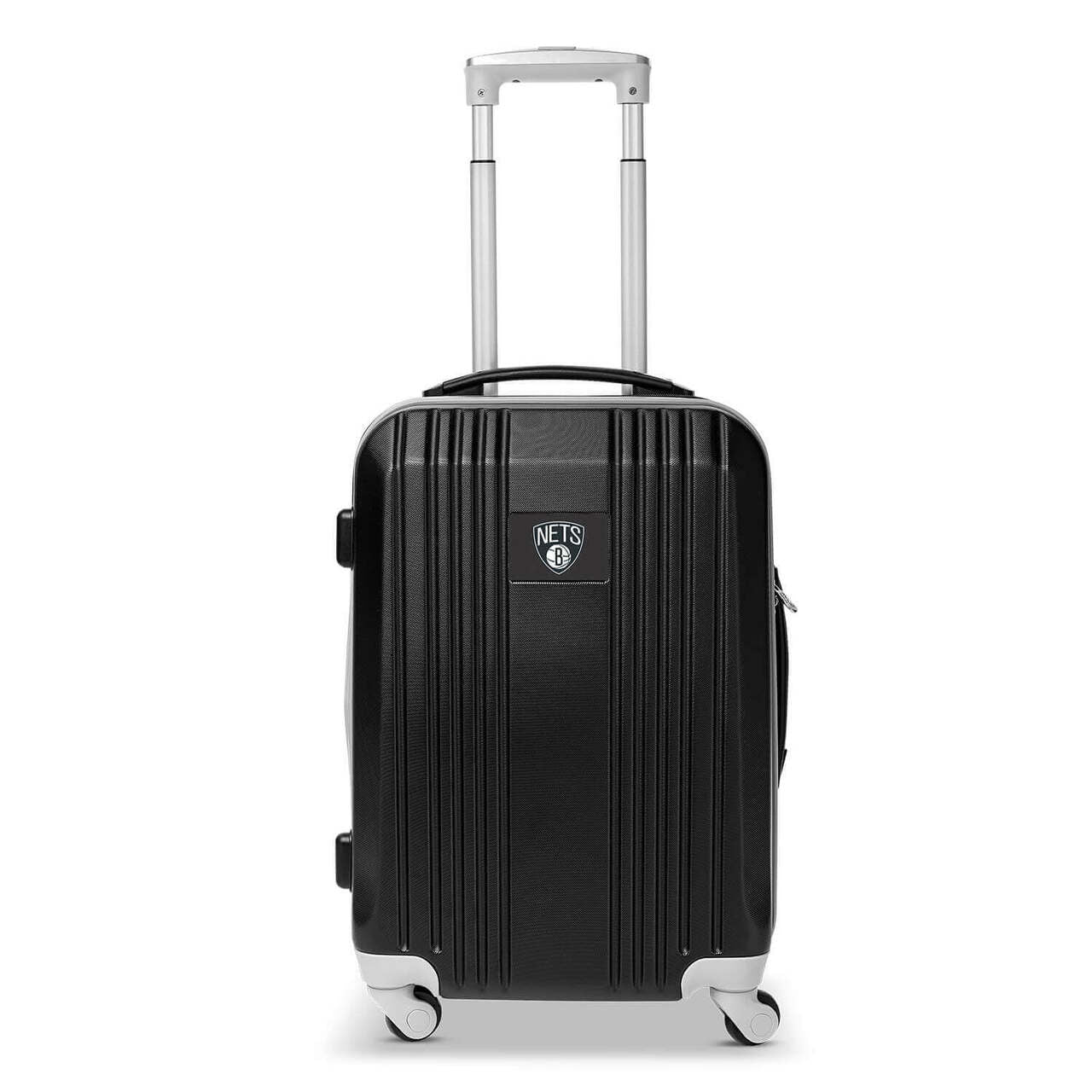 Nets Carry On Spinner Luggage | Brooklyn Nets Hardcase Two-Tone Luggage Carry-on Spinner in Gray