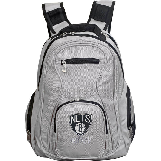 Brooklyn Nets Laptop Backpack in Gray