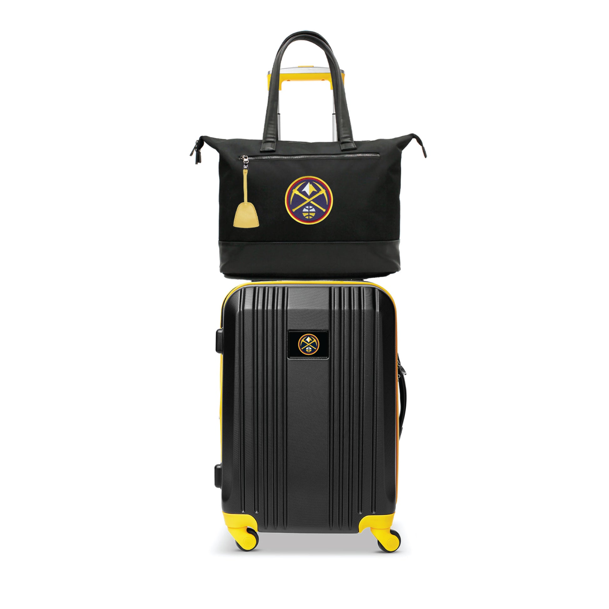 Denver Nuggets Premium Laptop Tote Bag and Luggage Set