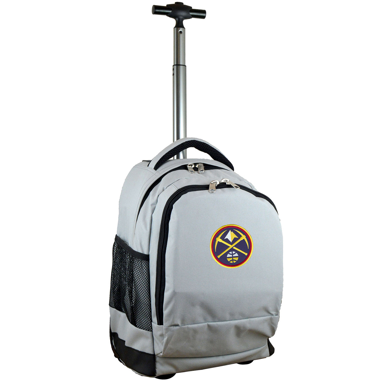 Denver Nuggets Premium Wheeled Backpack in Grey