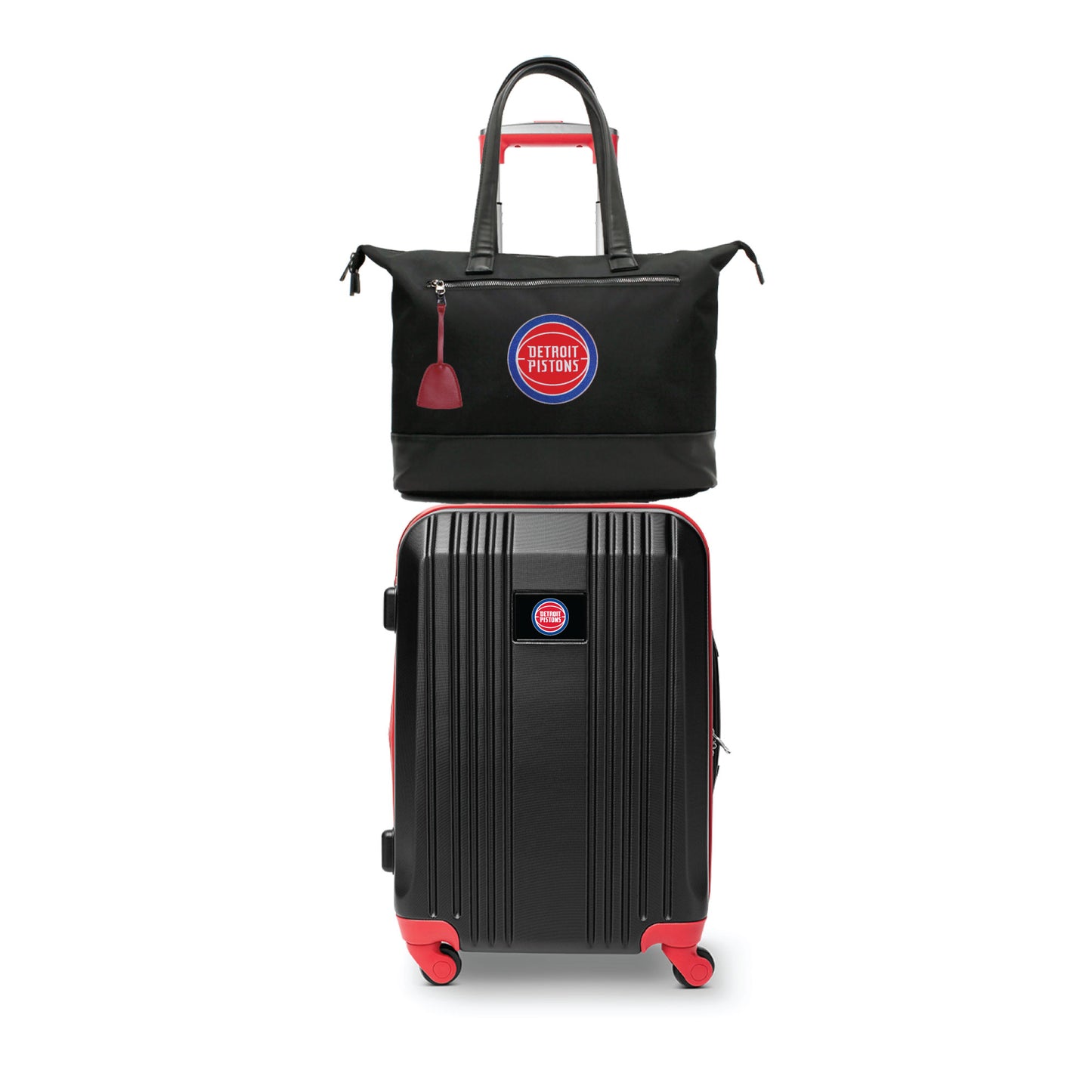 Detroit Pistons Premium Laptop Tote Bag and Luggage Set